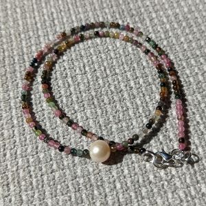 Sterling Silver Tourmaline Choker